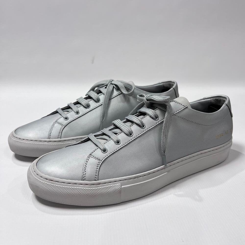 COMMON PROJECTS Achilles Low Top Tech Sneakers Silver Gray 2388 EU 42 US 9 Shoes
